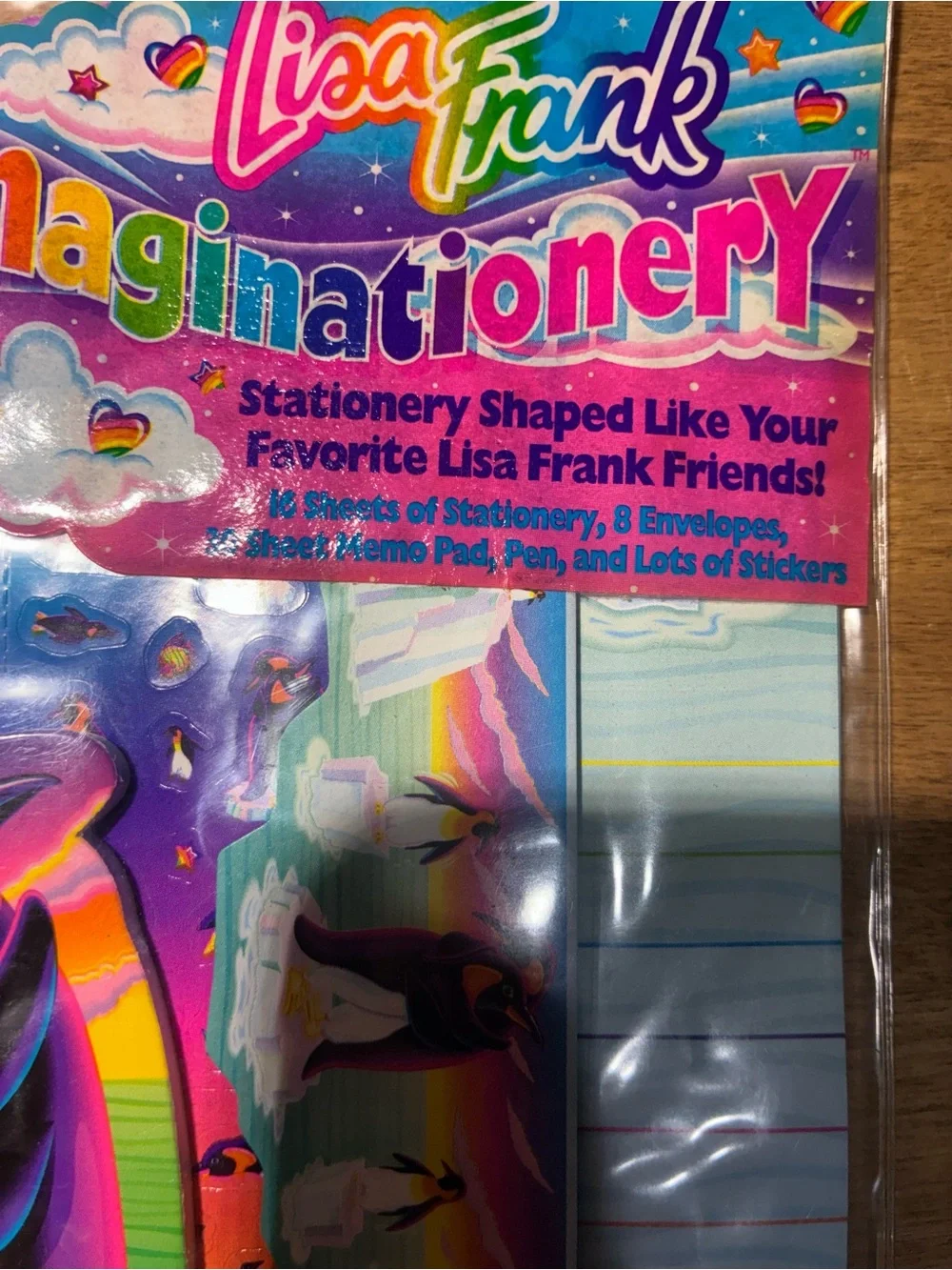 Vintage Lisa Frank Imaginationery Penguin Stationery Set 90s Sealed